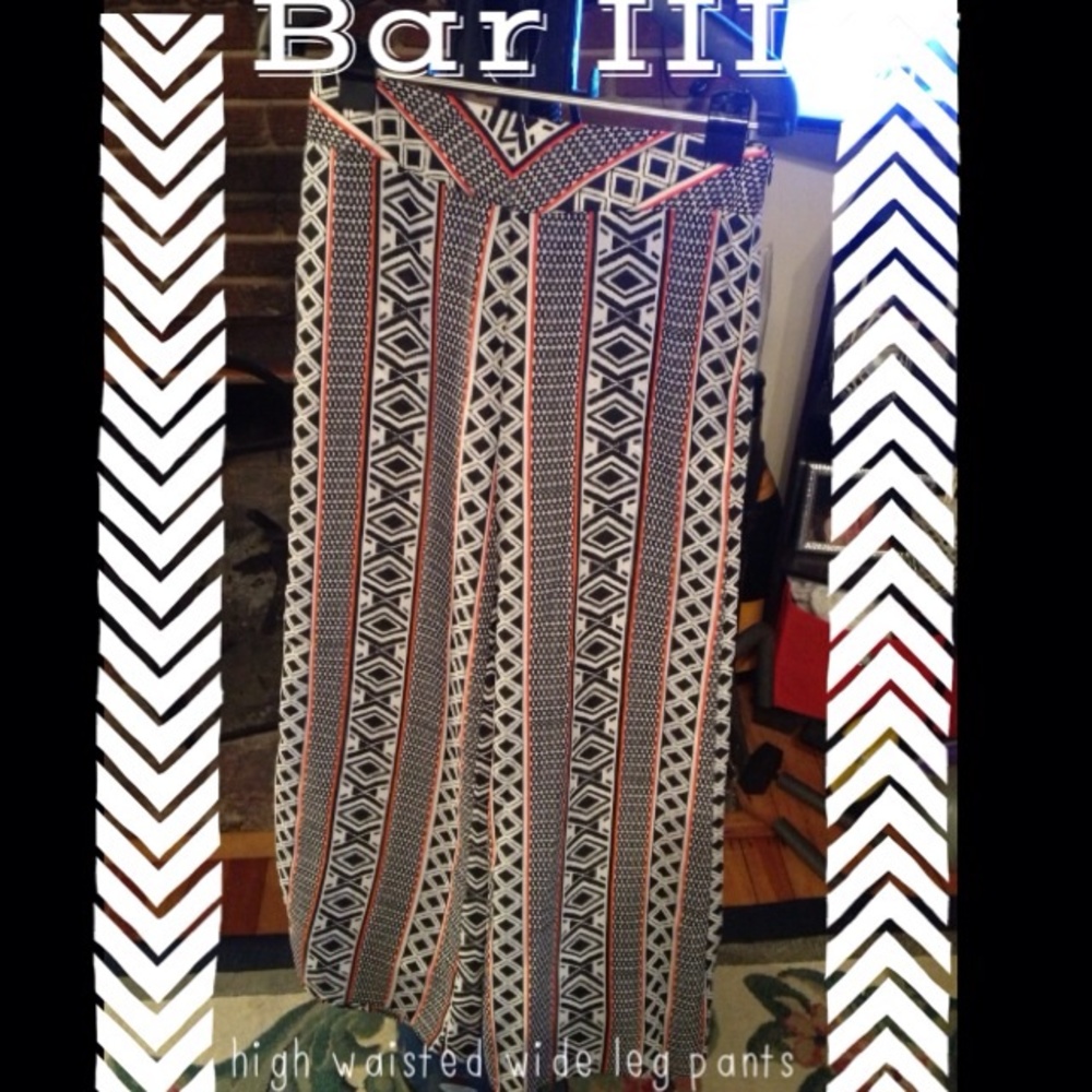 BAR III high waisted wide leg pants